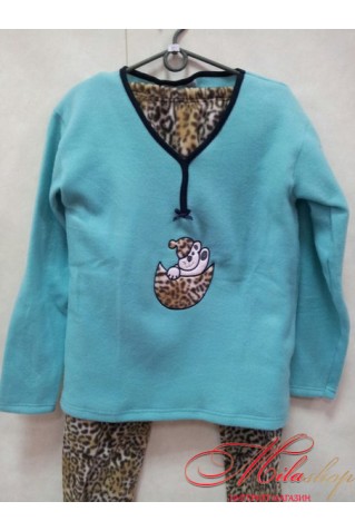 Стильная пижама в ментоловом цвете Onur (Турция) 5071 mentol